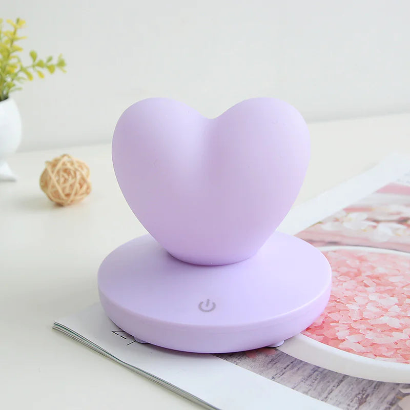 Romantic Heart-Shaped LED Night Light