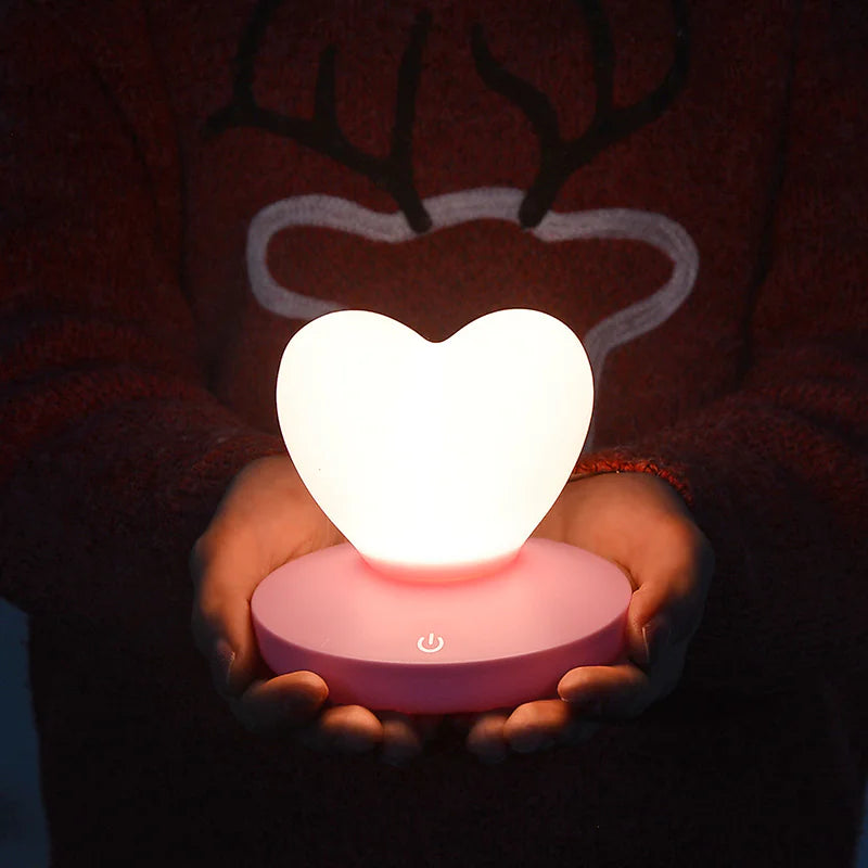 Romantic Heart-Shaped LED Night Light